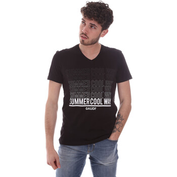 Abbigliamento Uomo T-shirt & Polo Gaudi 111GU64069 Nero