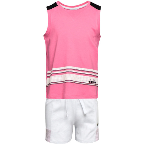 Abbigliamento Unisex bambino Completo Diadora 102175915 Rosa
