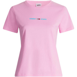 Abbigliamento Donna T-shirt & Polo Tommy Jeans DW0DW09818 Rosa