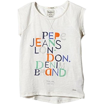 Abbigliamento Bambina T-shirt maniche corte Pepe jeans  Bianco
