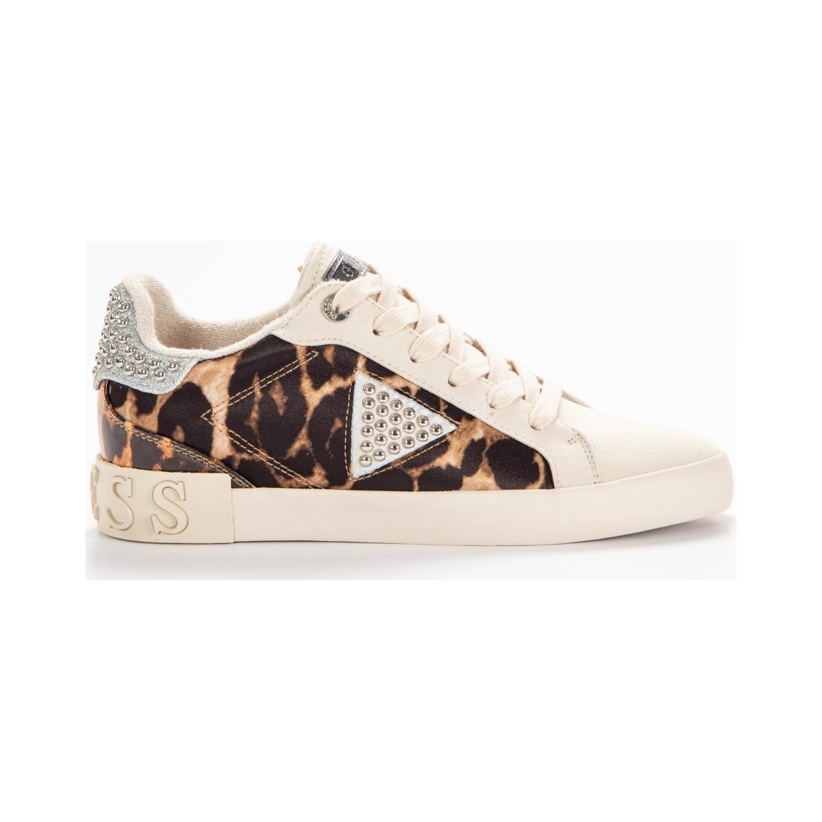 Scarpe Donna Sneakers basse Guess Pink leopard Giallo