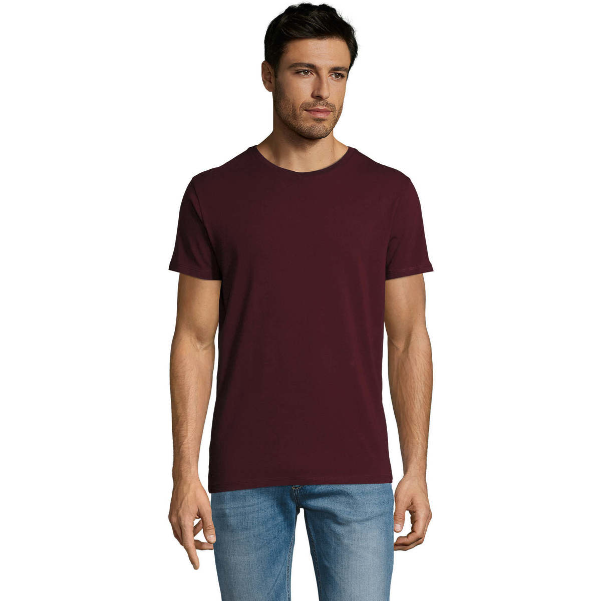 Abbigliamento Uomo T-shirt maniche corte Sols Martin camiseta de hombre Bordeaux