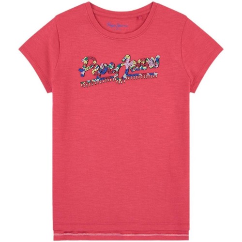 Abbigliamento Bambina T-shirt maniche corte Pepe jeans  Rosa