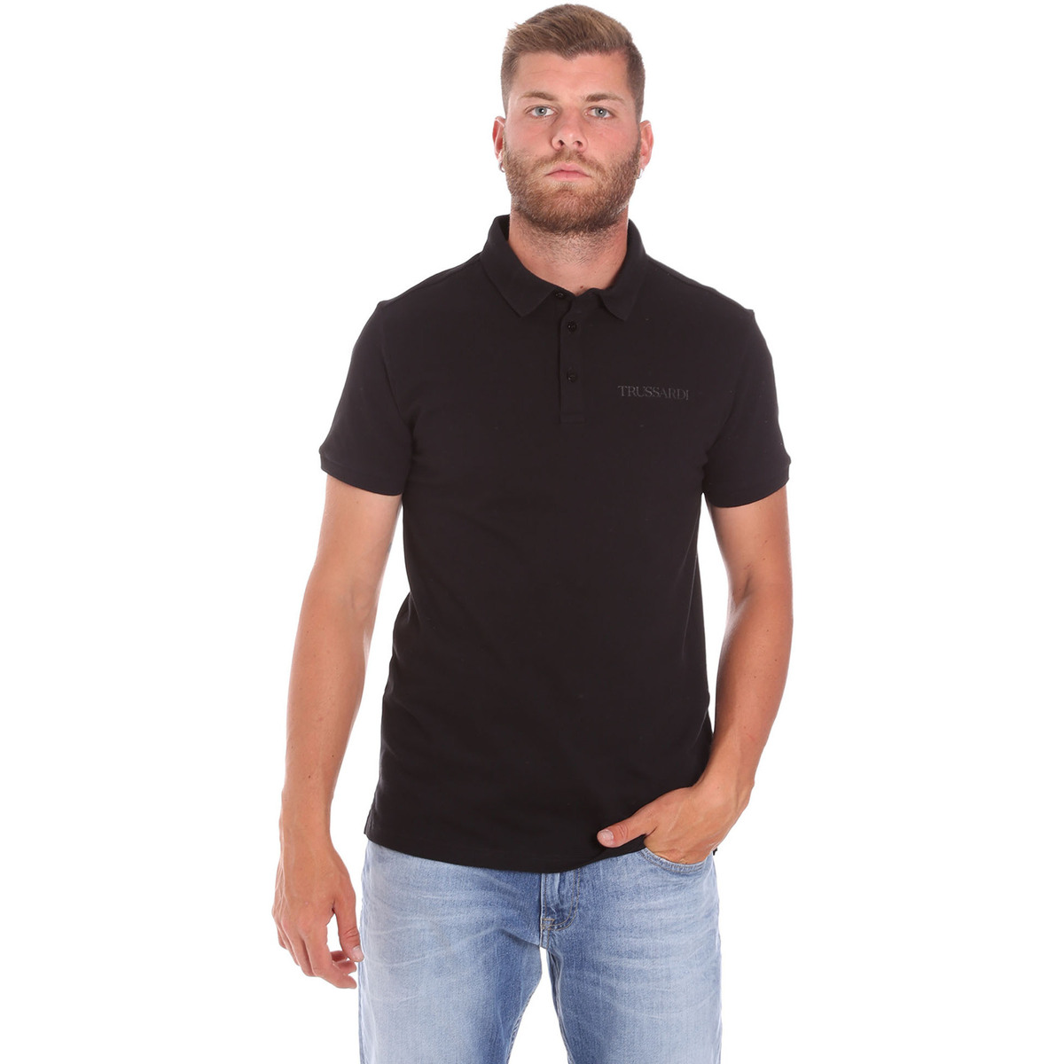 Abbigliamento Uomo T-shirt & Polo Trussardi 52T00488-1T003603 Nero