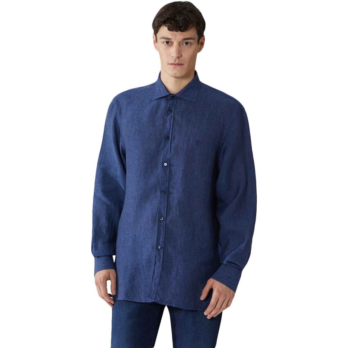 Abbigliamento Uomo Camicie maniche lunghe Trussardi 52C00212-1T002248 Blu