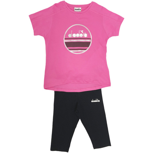 Abbigliamento Unisex bambino Completo Diadora 102175918 Rosa