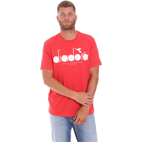 Abbigliamento Uomo T-shirt & Polo Diadora 502176633 Rosso