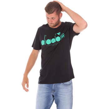 Abbigliamento Uomo T-shirt & Polo Diadora 502176633 Nero