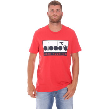 Abbigliamento Uomo T-shirt & Polo Diadora 502175835 Rosso