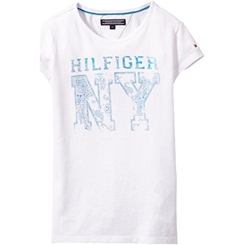 Abbigliamento Bambina T-shirt maniche corte Tommy Hilfiger  Bianco