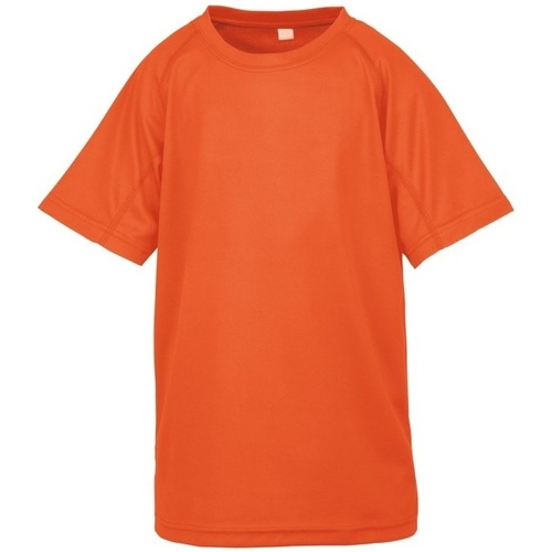 Abbigliamento Bambino T-shirts a maniche lunghe Spiro Performance Aircool Arancio