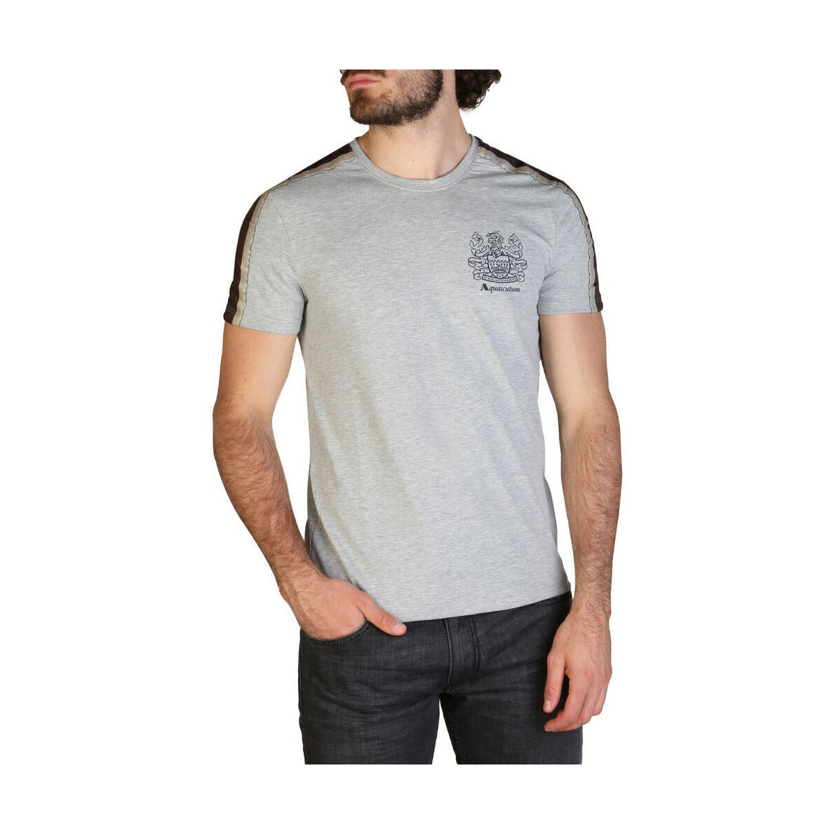 Abbigliamento Uomo T-shirt maniche corte Aquascutum - qmt017m0 Grigio