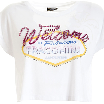 Abbigliamento Donna T-shirt & Polo Fracomina FS21ST3015J406N5 Bianco