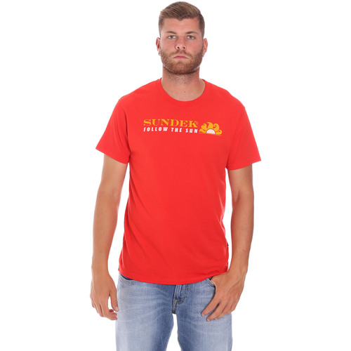 Abbigliamento Uomo T-shirt & Polo Sundek M049TEJ7800 Rosso
