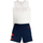 Abbigliamento Unisex bambino Completo Diadora 102175898 Bianco