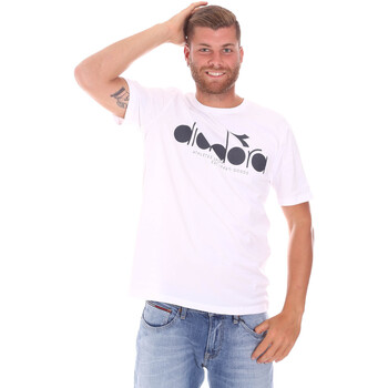 Abbigliamento Uomo T-shirt & Polo Diadora 502176633 Bianco