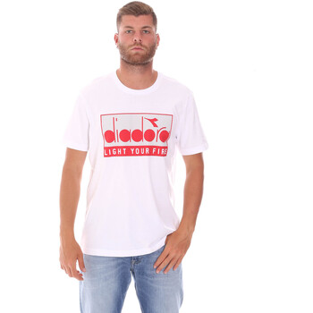 Abbigliamento Uomo T-shirt & Polo Diadora 502175835 Bianco