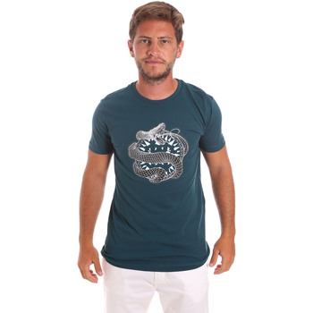 Abbigliamento Uomo T-shirt maniche corte Roberto Cavalli HST64B Verde