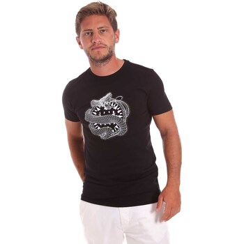 Abbigliamento Uomo T-shirt maniche corte Roberto Cavalli HST64B Nero
