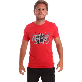 Abbigliamento Uomo T-shirt maniche corte Roberto Cavalli HST66B Rosso