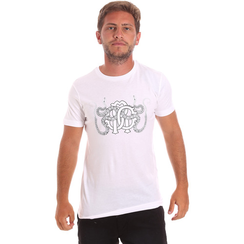 Abbigliamento Uomo T-shirt & Polo Roberto Cavalli HST66B Bianco