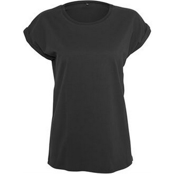 Abbigliamento Donna T-shirts a maniche lunghe Build Your Brand BY092 Nero