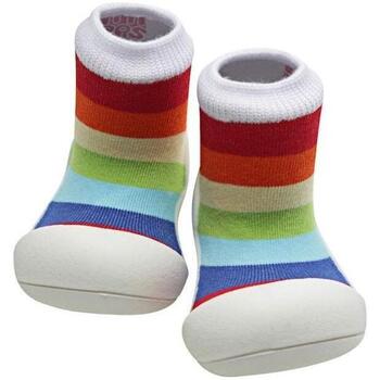 Scarpe Unisex bambino Scarpette neonato Attipas Rainbow - White Multicolore