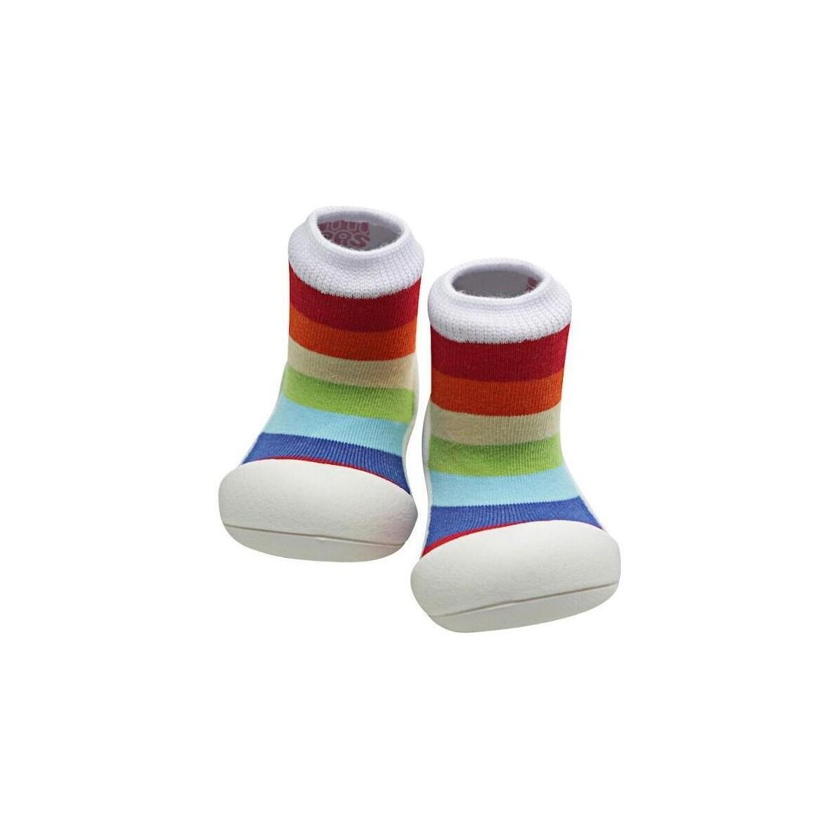 Scarpe Unisex bambino Scarpette neonato Attipas Rainbow - White Multicolore