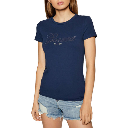 Abbigliamento Donna T-shirt maniche corte Guess W1YI85J1311 Blu