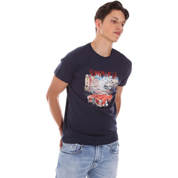 Abbigliamento Uomo T-shirt & Polo Key Up 2S427 0001 Blu