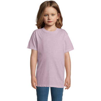 Abbigliamento Unisex bambino T-shirt maniche corte Sols REGENT FIT CAMISETA MANGA CORTA Rosa