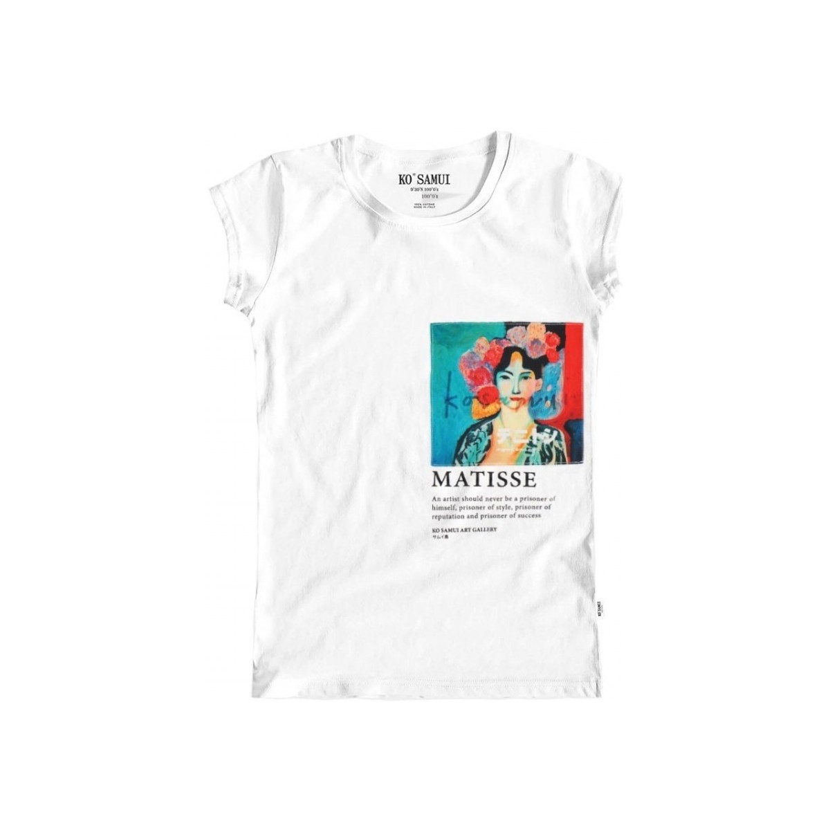 Abbigliamento Donna T-shirt & Polo Ko Samui Tailors Obres Art T-Shirt Bianco Bianco
