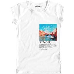 Abbigliamento Donna T-shirt & Polo Ko Samui Tailors Rivus Art T-Shirt Bianco Bianco