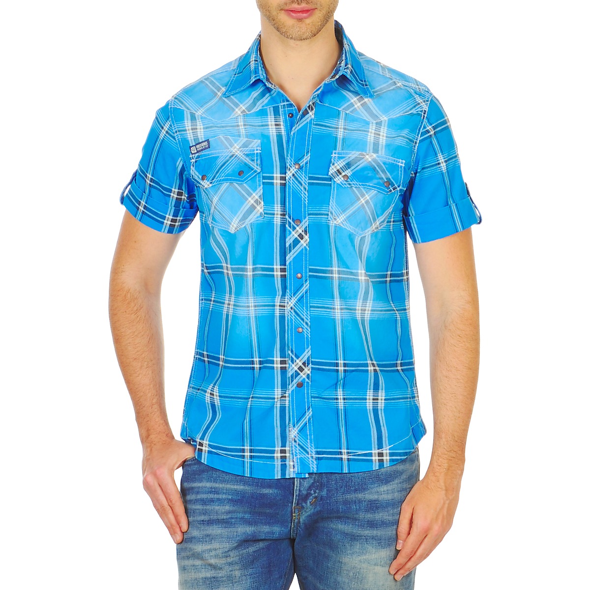 Abbigliamento Uomo Camicie maniche corte Redskins KEENE THURAM Blu