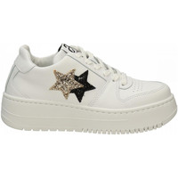 Scarpe Donna Sneakers 2 Stars 2STAIR bianco-oro-nero