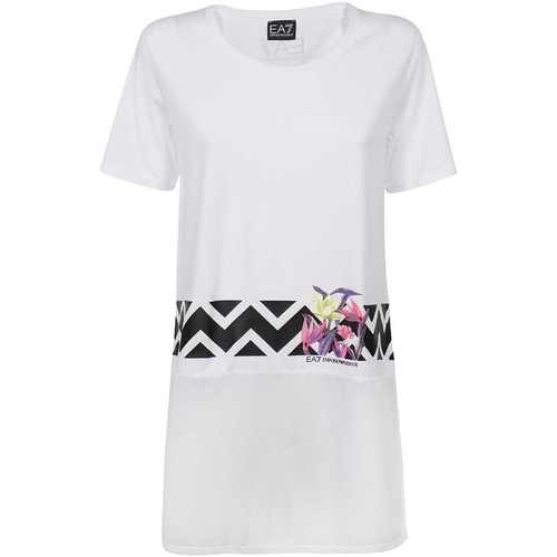 Abbigliamento Donna T-shirt & Polo Ea7 Emporio Armani 3KTT38 TJ4PZ Bianco