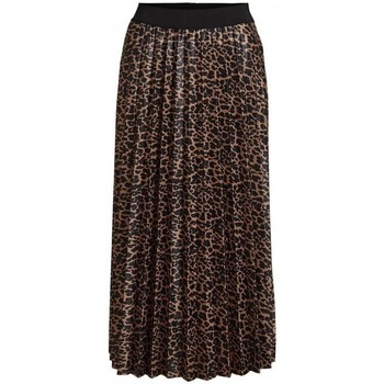 Abbigliamento Donna Gonne Vila Nitban Skirt - Print Tiger Eyes Lia Marrone