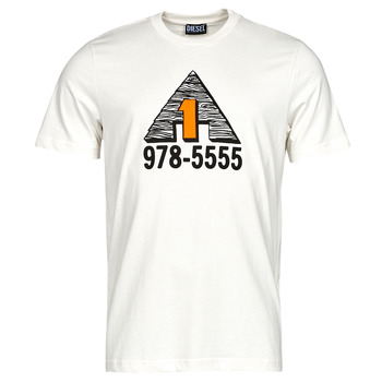 Abbigliamento Uomo T-shirt maniche corte Diesel T-DIEGOR-K46 Bianco