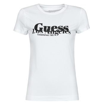 Abbigliamento Donna T-shirt maniche corte Guess SS CN ASTRELLE TEE Bianco