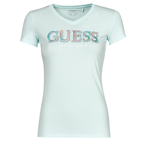 Abbigliamento Donna T-shirt maniche corte Guess SS VN TRINE TEE Blu