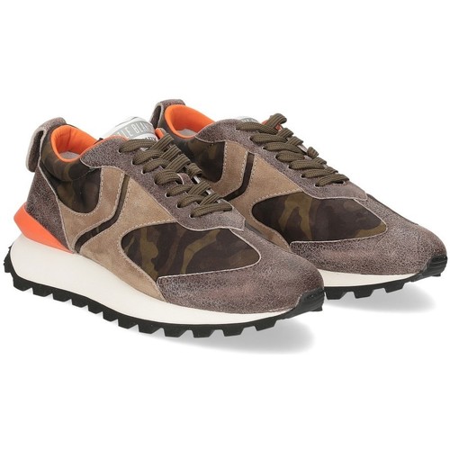 Scarpe Uomo Sneakers Voile Blanche Qwark taupe camouflage Marrone