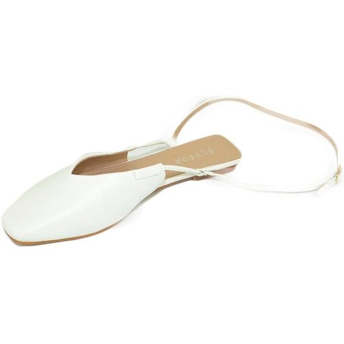 Scarpe Donna Ballerine Malu Shoes Scarpe donna mules ballerine bianco mocassino raso terra tallon Bianco