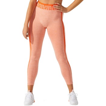 Abbigliamento Donna Leggings Asics W Cropped Logo Seamless Tight Arancio
