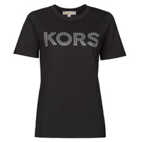 Abbigliamento Donna T-shirt maniche corte MICHAEL Michael Kors GROMMET KORS TEE Nero