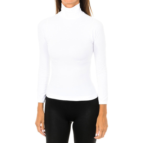 Abbigliamento Donna T-shirts a maniche lunghe Intimidea 210396-BIANCO Bianco