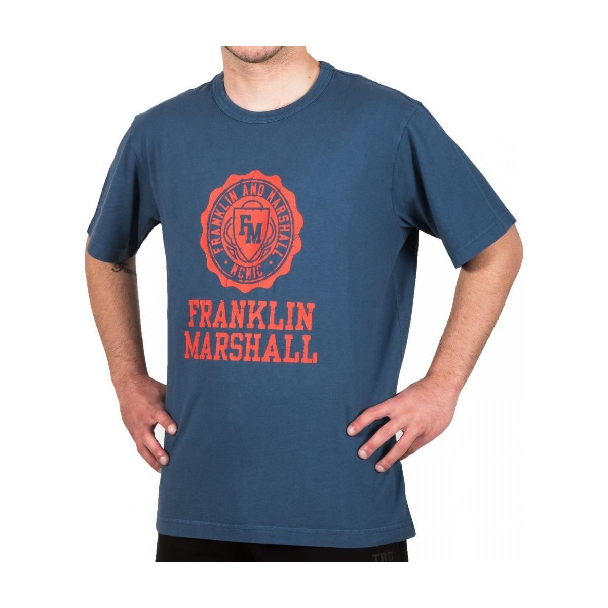 Abbigliamento Uomo T-shirt maniche corte Franklin & Marshall T-shirt  Classique Blu