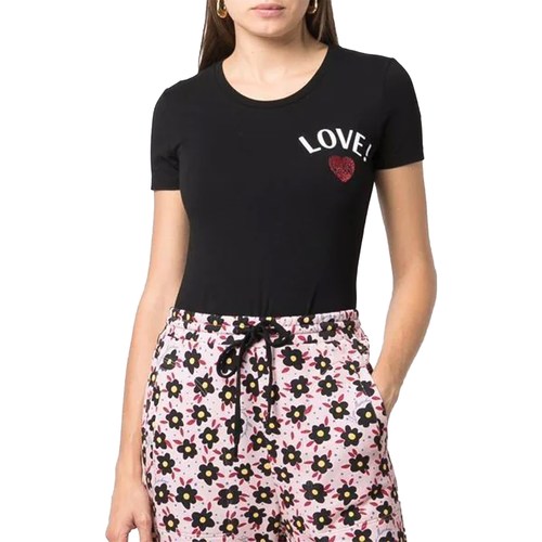 Abbigliamento Donna T-shirt maniche corte Love Moschino W4H1912E1951 Nero