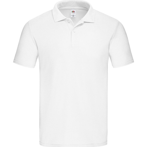 Abbigliamento Uomo T-shirt & Polo Fruit Of The Loom Original Pique Bianco