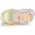 Scarpe Bambina Zoccoli Crocs CLASSIC CLOG  creative dye Bianco / Multi