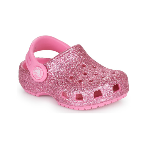 Scarpe Bambina Zoccoli Crocs CLASSIC GLITTER CLOG T Rosa